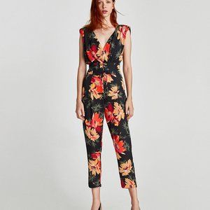 Zara Women Floral print jumpsuit 8083/143